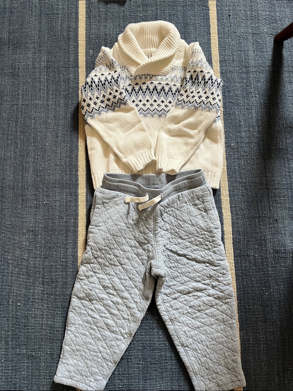 Janie and Jack sweater and sweats bundle